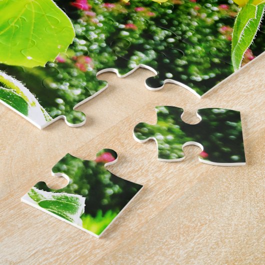 Grote gele zonnebloem legpuzzel (Zijkant)