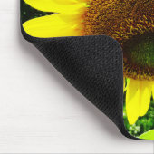 Grote gele zonnebloem muismat (Hoek)