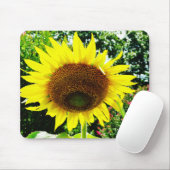 Grote gele zonnebloem muismat (Met muis)