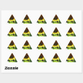 Grote gele zonnebloem sticker (Vel)