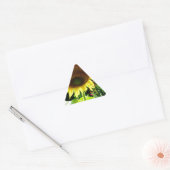 Grote gele zonnebloem sticker (Envelop)
