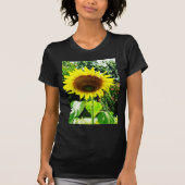 Grote gele zonnebloem t-shirt (Voorkant)