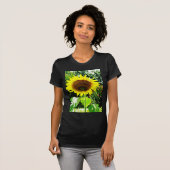 Grote gele zonnebloem t-shirt (Voorkant volledig)