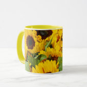 Grote Gele Zonnebloemen Mok (Voorkant links)