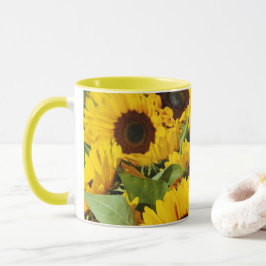  Grote Gele Zonnebloemen Mok 
