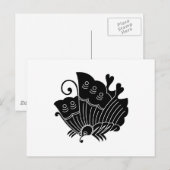 Grote gele zwavelvlinder briefkaart (Voorkant / Achterkant)