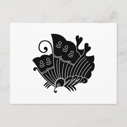 Grote gele zwavelvlinder briefkaart (Voorkant)