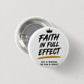 GROTE GELOOFSEFFECTEN — Premium Inspirerende  Ronde Button 3,2 Cm (Voorkant /achterkant)