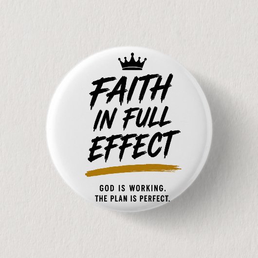 GROTE GELOOFSEFFECTEN — Premium Inspirerende  Ronde Button 3,2 Cm (Voorkant)