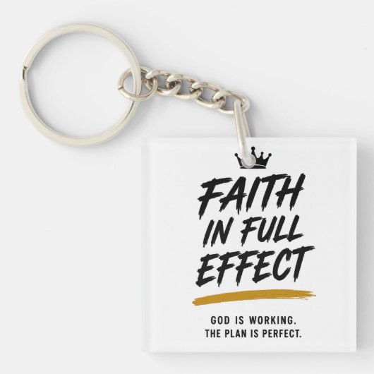 GROTE GELOOFSEFFECTEN — Premium Inspirerende Sleutelhanger (voorkant)