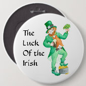 Grote 'Geluk van de Ieren' knoop Ronde Button 6,0 Cm (Voorkant /achterkant)