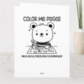 Grote gelukkige Pasen | Pagina Kleur mij Kaart (Achterkant)