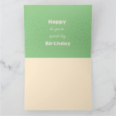 Grote gelukkige verjaardag! Wenskaart 8,5x 11 Kaart (Binnen)