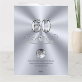 GROTE, Gepersonaliseerde 60e Verjaardag Kaart voor (Achterkant)
