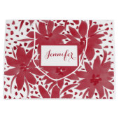 Grote gepersonaliseerde bloemstuk Ruby Red cadeaut Groot Cadeauzakje (Voorkant)