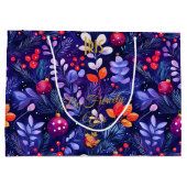 Grote gepersonaliseerde cadeautas met Paarse blade (Achterkant)