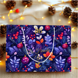 Grote gepersonaliseerde cadeautas met Paarse blade