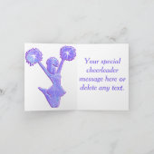 GROTE Gepersonaliseerde Kaart Cheerleader met Jouw (Binnen)