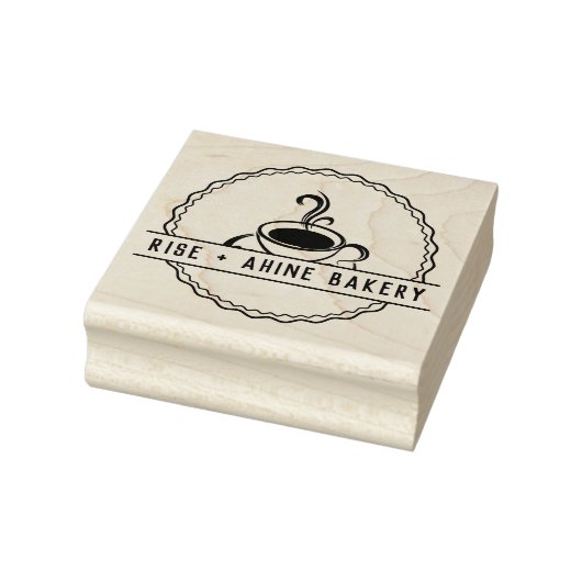 Grote gepersonaliseerde koffie Logo aangepaste rub Rubberstempel (Stempel)