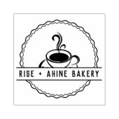 Grote gepersonaliseerde koffie Logo aangepaste rub Rubberstempel (Afrduk)