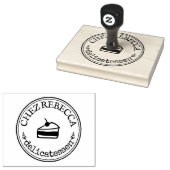Grote gepersonaliseerde koken Logo Custom Rubberstempel (Gestempeld)