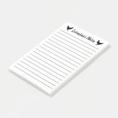 Grote gepersonaliseerde Post-it® notes met kippen (Schuin)