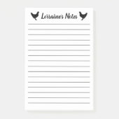 Grote gepersonaliseerde Post-it® notes met kippen (Voorkant)