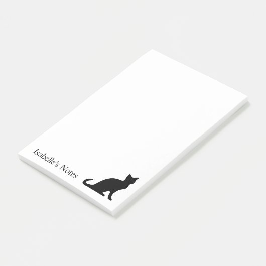 Grote gepersonaliseerde Post-it® notes voor katten (Schuin)