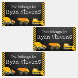 Grote gepersonaliseerde schooltoeleveringslabels labels