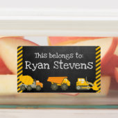 Grote gepersonaliseerde schooltoeleveringslabels labels (Aangebracht)