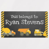 Grote gepersonaliseerde schooltoeleveringslabels labels (Design 1)