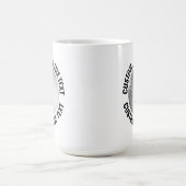 Grote gepersonaliseerde tekst golfbal 15oz. Op maa Koffiemok (Center)