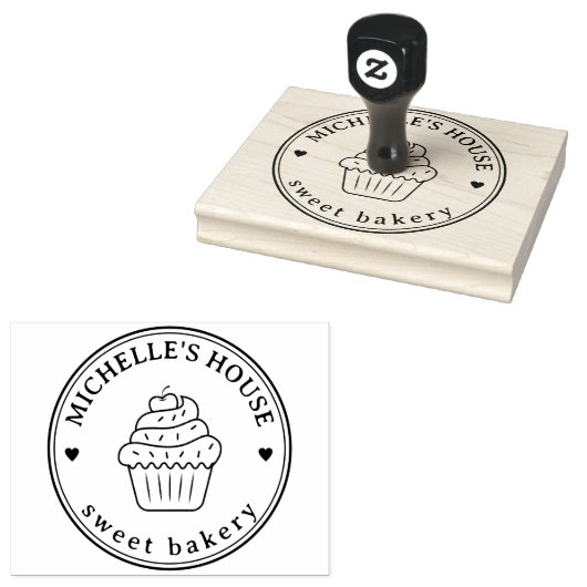 Grote gepersonaliseerde zelfgemaakte Logo Custom Rubberstempel (Gestempeld)