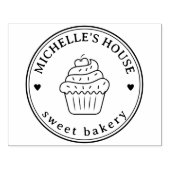 Grote gepersonaliseerde zelfgemaakte Logo Custom Rubberstempel (Afrduk)