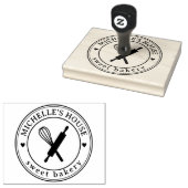 Grote gepersonaliseerde zelfgemaakte Logo Custom Rubberstempel (Gestempeld)