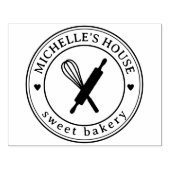 Grote gepersonaliseerde zelfgemaakte Logo Custom Rubberstempel (Afrduk)