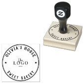 Grote gepersonaliseerde zelfgemaakte Logo Custom Rubberstempel (Gestempeld)