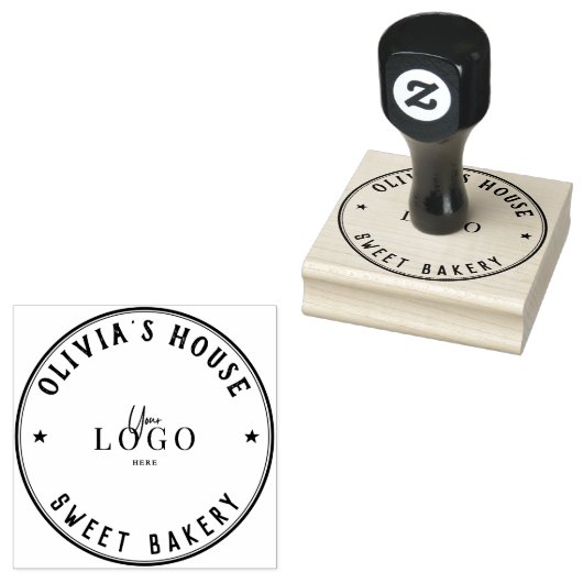 Grote gepersonaliseerde zelfgemaakte Logo Custom Rubberstempel (Gestempeld)