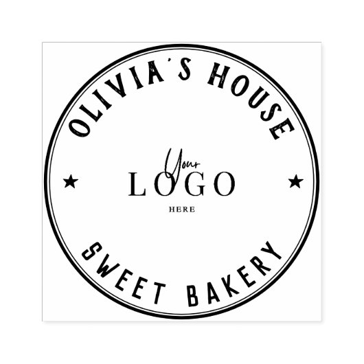 Grote gepersonaliseerde zelfgemaakte Logo Custom Rubberstempel (Afrduk)