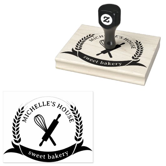 Grote gepersonaliseerde zelfgemaakte Logo Custom Rubberstempel (Gestempeld)