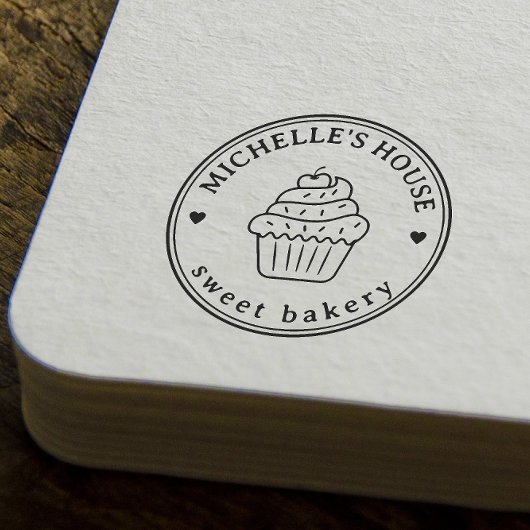 Grote gepersonaliseerde zelfgemaakte Logo Custom Rubberstempel