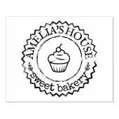 Grote gepersonaliseerde zelfgemaakte Logo custom z Rubberstempel (Afrduk)