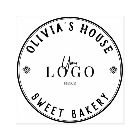 Grote gepersonaliseerde zelfgemaakte Logo Rubberstempel (Afrduk)