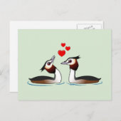 Grote Gepresteerde Grobes in liefde Briefkaart (Voorkant / Achterkant)