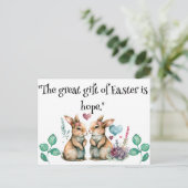 Grote Geschenk Van Pasen Is Hoop Briefkaart (Staand voorkant)