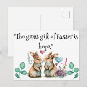 Grote Geschenk Van Pasen Is Hoop Briefkaart (Voorkant / Achterkant)