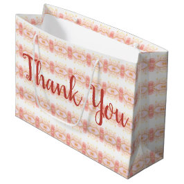 Grote geschenkzak in koraalroze groot cadeauzakje