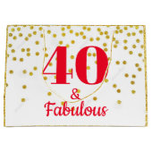 Grote geschenkzak - Milestone Gold Groot Cadeauzakje (Voorkant)