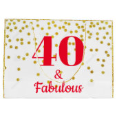 Grote geschenkzak - Milestone Gold Groot Cadeauzakje (Achterkant)