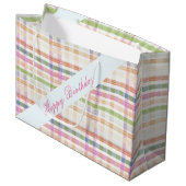 Grote gespleten tas met cadeautjes large cadeautasje (Voorkant Gekanteld)